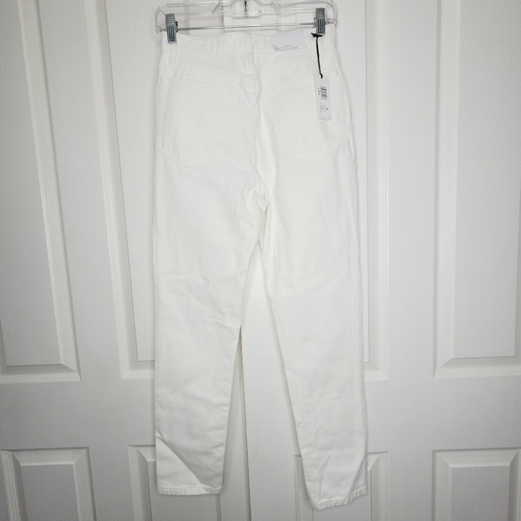 Weworewhat The Danielle High Rise Straight White Jean Size 26 Button Fly Summer - Picture 6 of 6